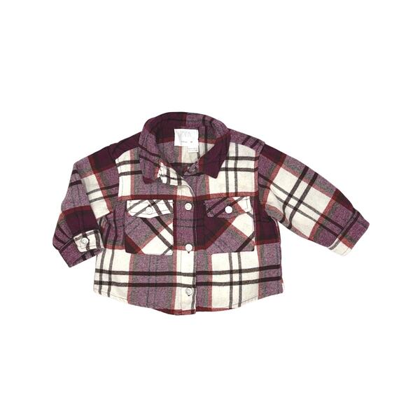 Zara Kids Plaid Shacket - Picture 1 of 3